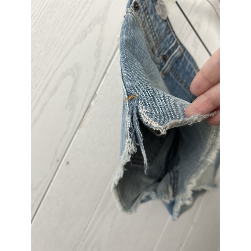 Vtg Y2K Abercrombie & Fitch Women's Low Rise Blue Jean Denim Mini Shorts Size 2 - Picture 9 of 15